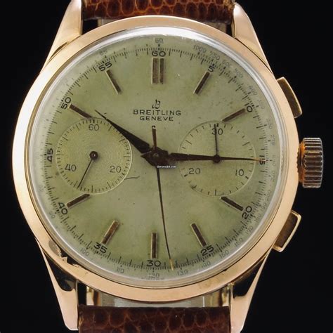 Breitling Cadette Chronograph, 37 mm, 1951s, oversize, jumbo,.